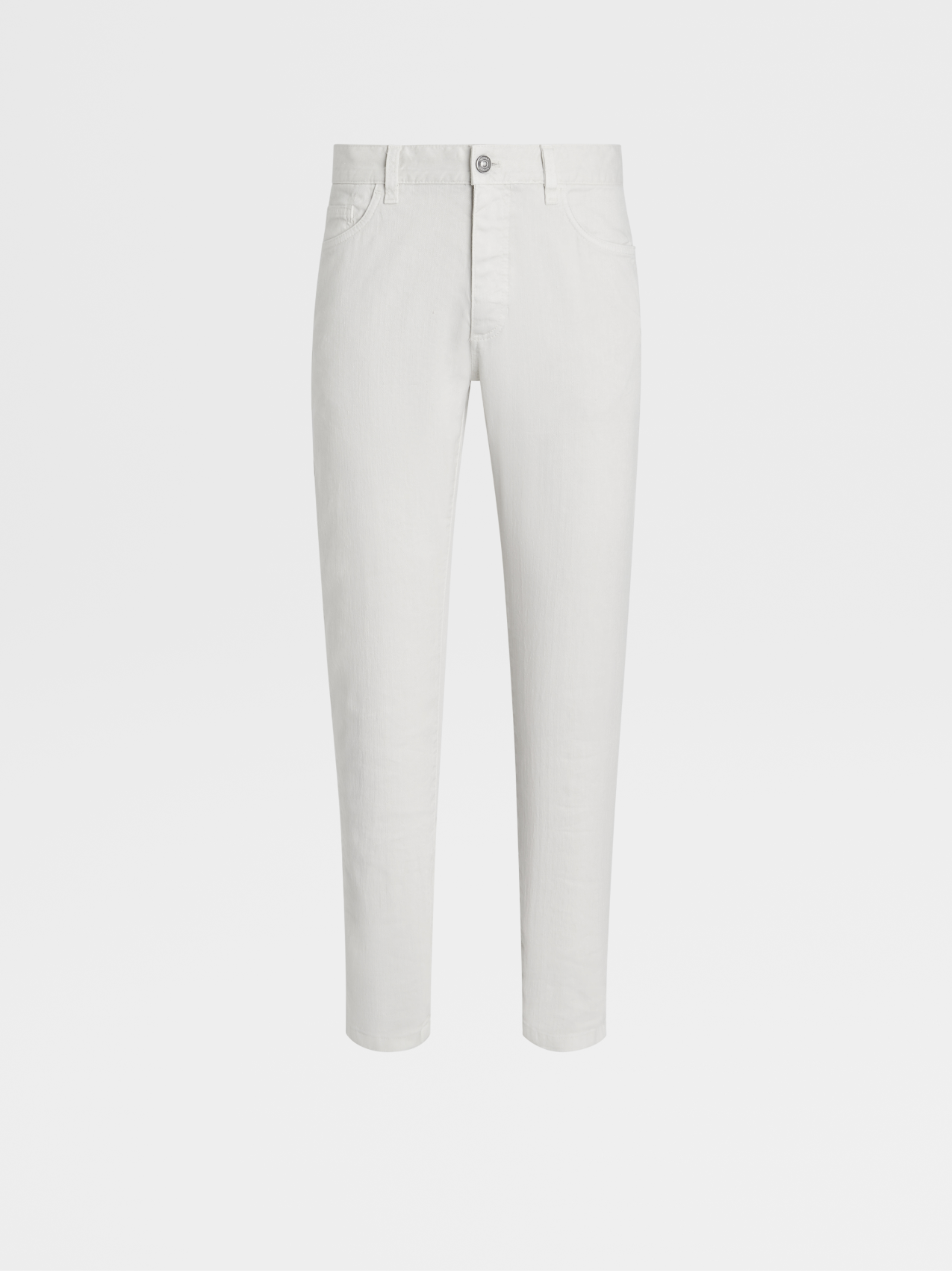Light Beige Stretch Linen Blend Roccia Pants
